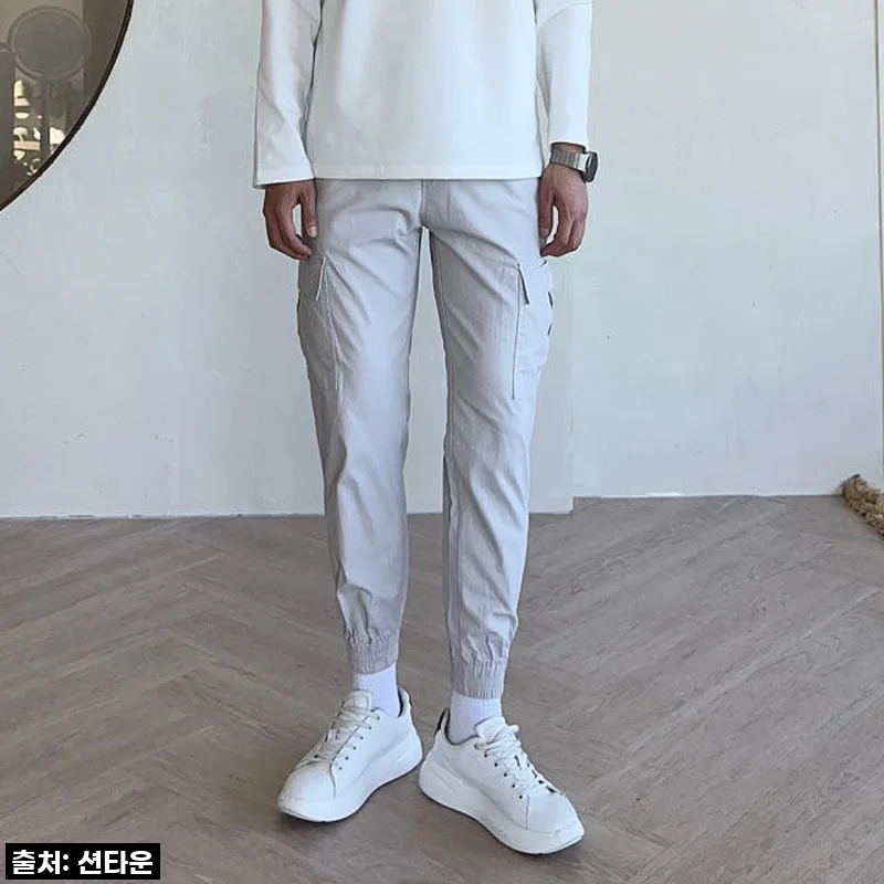 1+1 남자조거팬츠 카고팬츠 밴딩 남성면바지