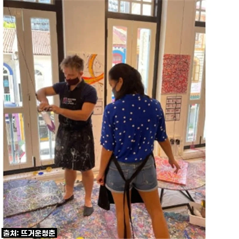 어머 이건 꼭 사야 해! 싱가포르 뉴턴 운동 법칙 페인팅 체험 by Motion Art Space 후기