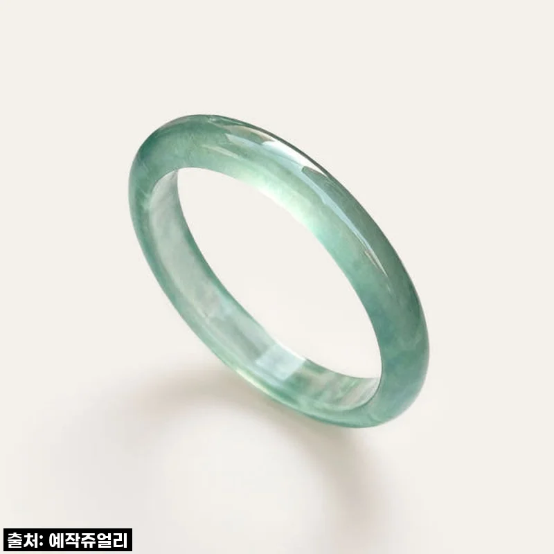 찐후기! A 제이드 비취 옥반지 아쿠아 그린, 에메랄드 물빛에 퐁당 빠지다!