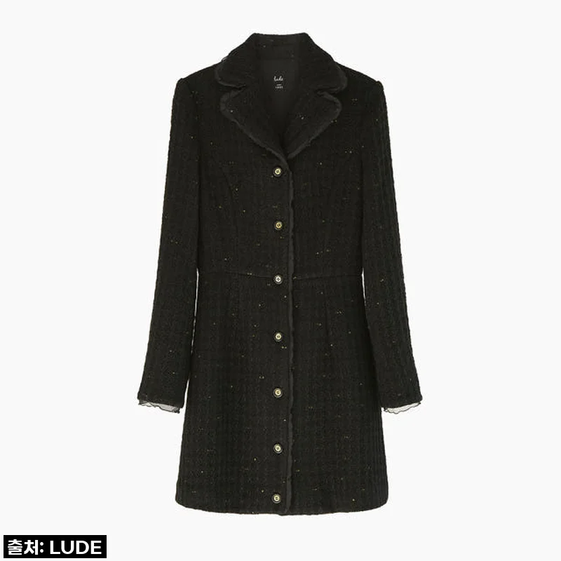 루드 울 트위드 미니 원피스, 찐후기 ✨ 롱 버전 고민했던 분들, 이거 무조건이에요!