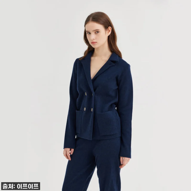 크램38 프라마 블루 니트 자켓, 반 관련 이미지 1