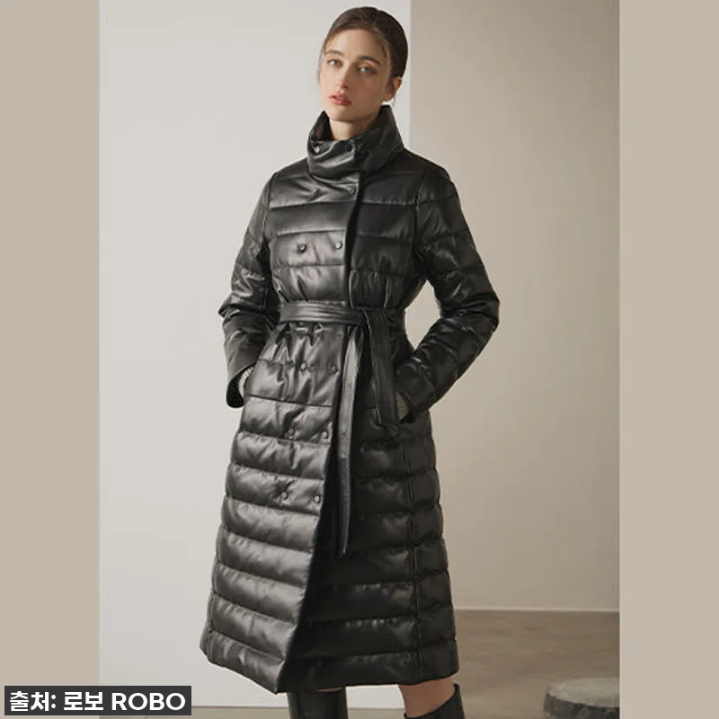 로보 더블 버튼 롱 구스다운 코트, 관련 이미지 1