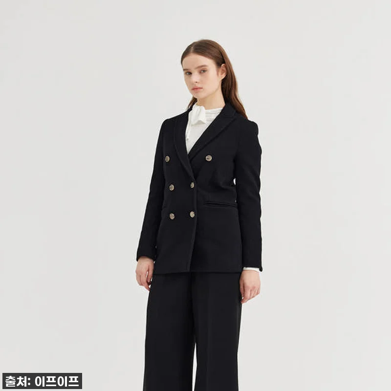 크램38 오로라 블랙 더블 버튼 자켓 관련 이미지 1