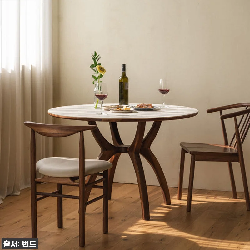 번드 카린 원형 포세린 세라믹 원목 관련 이미지 1