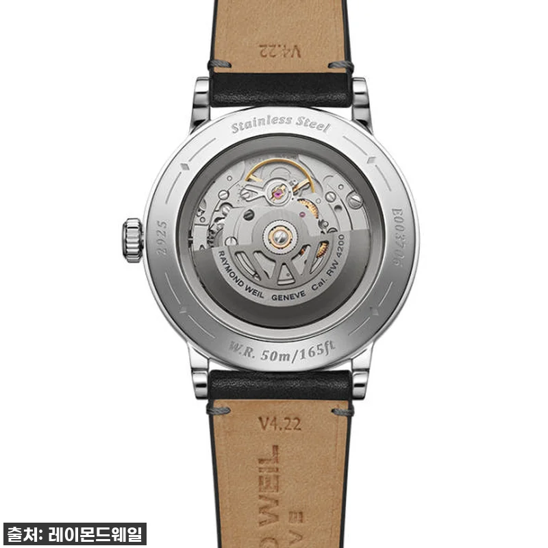 밀레짐 블랙 다이얼 가죽 39mm 시 관련 이미지 2