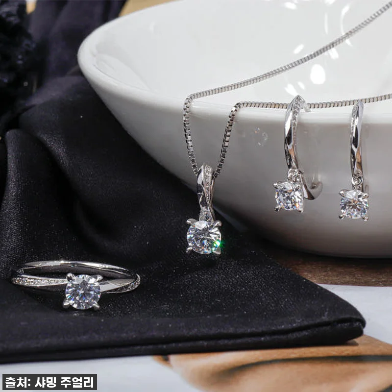 3부 5부 다이아 세트 키스미 목걸이 관련 이미지 2