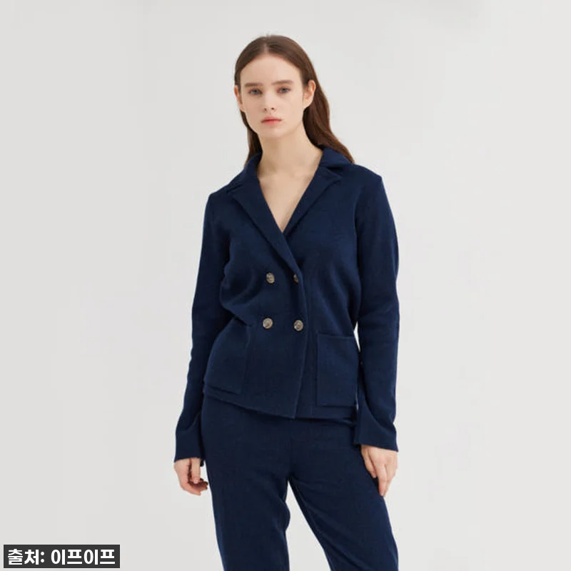 크램38 프라마 블루 니트 자켓, 반 관련 이미지 2