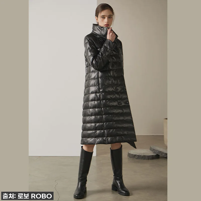 로보 더블 버튼 롱 구스다운 코트, 관련 이미지 2