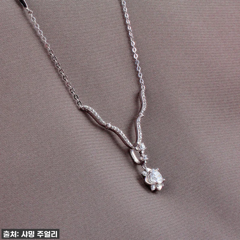 5부 다이아 목걸이 연꽃 천연 GIA 관련 이미지 2