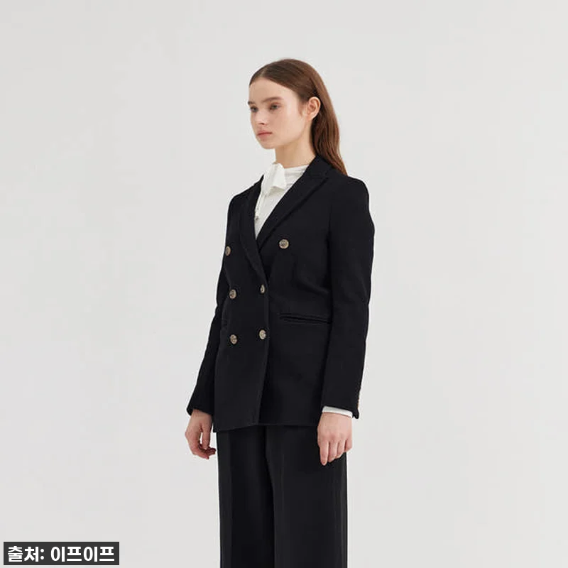 크램38 오로라 블랙 더블 버튼 자켓 관련 이미지 2