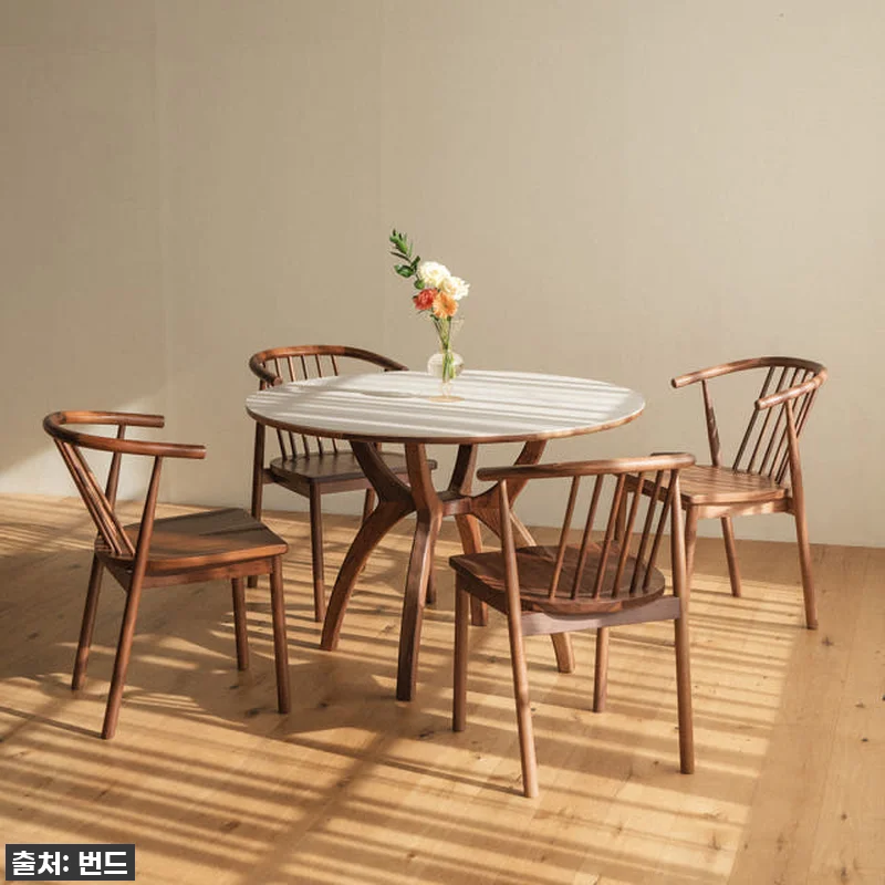 번드 카린 원형 포세린 세라믹 원목 관련 이미지 2