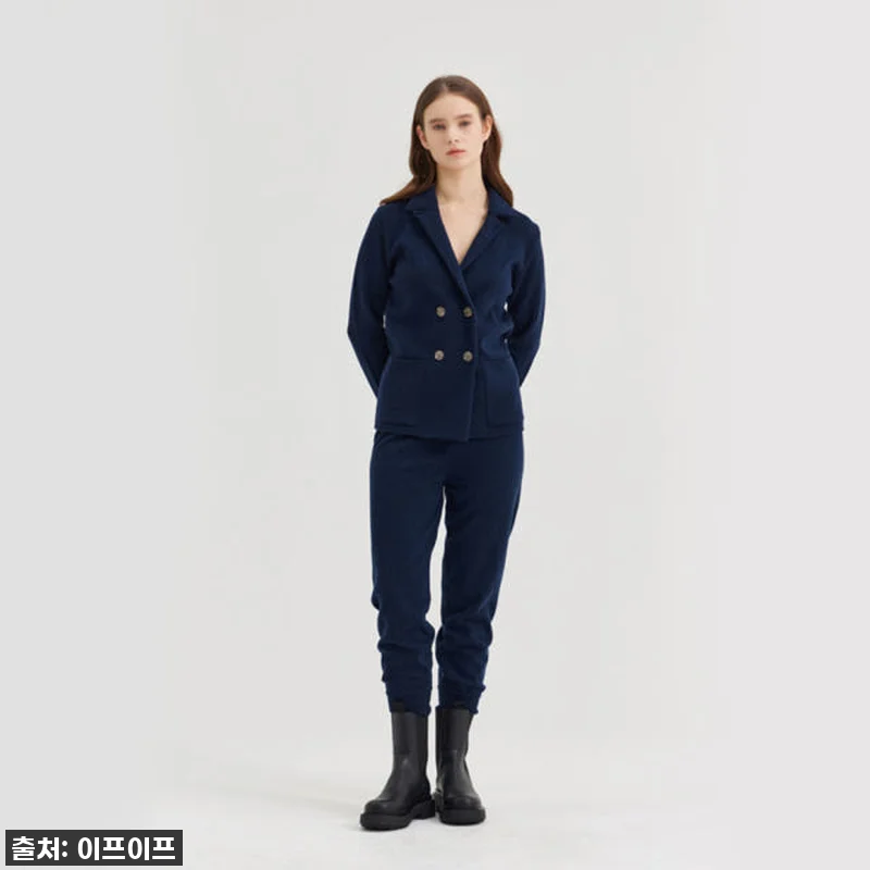 크램38 프라마 블루 니트 자켓, 반 관련 이미지 3