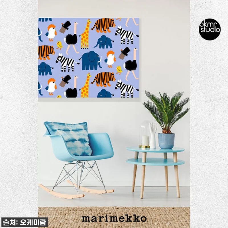 마리메꼬 동물원 블루 캔버스 대형 거 관련 이미지 3
