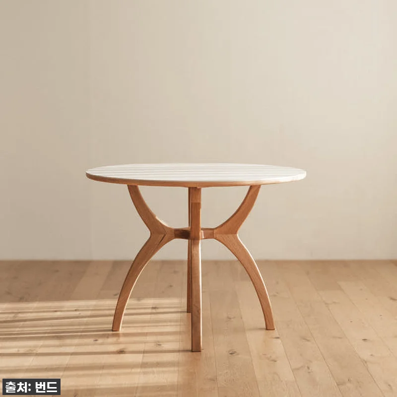 번드 카린 원형 포세린 세라믹 원목 관련 이미지 3