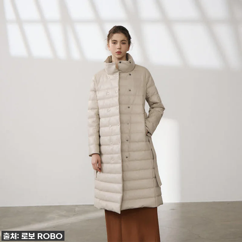 로보 더블 버튼 롱 구스다운 코트, 관련 이미지 4
