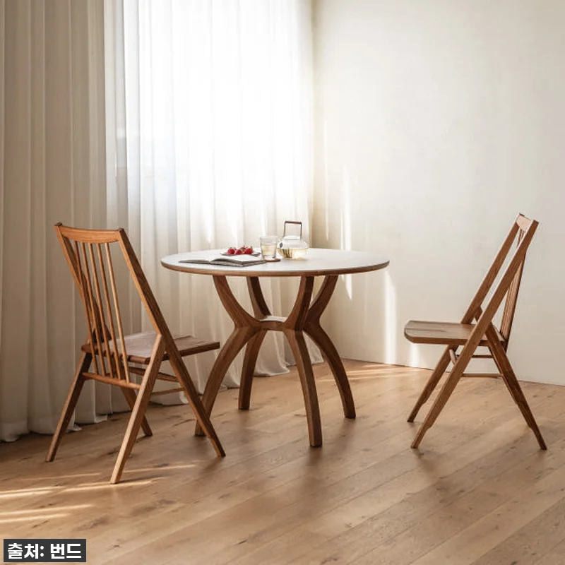 번드 카린 원형 포세린 세라믹 원목 관련 이미지 6