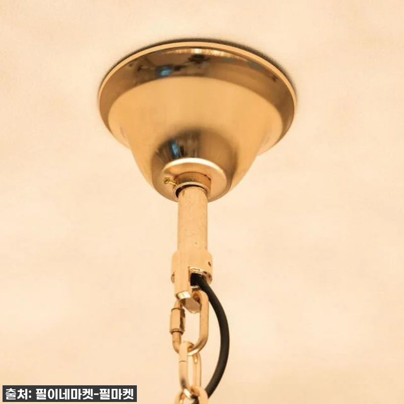 국산 LED 대형 샹들리에 골드 사용 관련 이미지 8