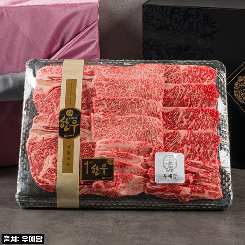 [맞춤배송] 마장동 백화점 한우 소고기 투뿔 넘버나인 선물세트 꽃등심 1000g [원산지:국산(충청북도 음성군)]