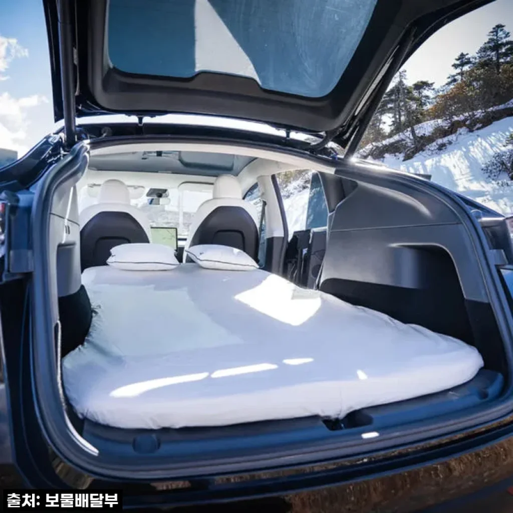 테슬라 모델Y 차박, 이젠 호텔 침대 부럽지 않아요! 해븐비 2세대 롤업 매트 45D 고밀도 메모리폼 솔직 사용 후기