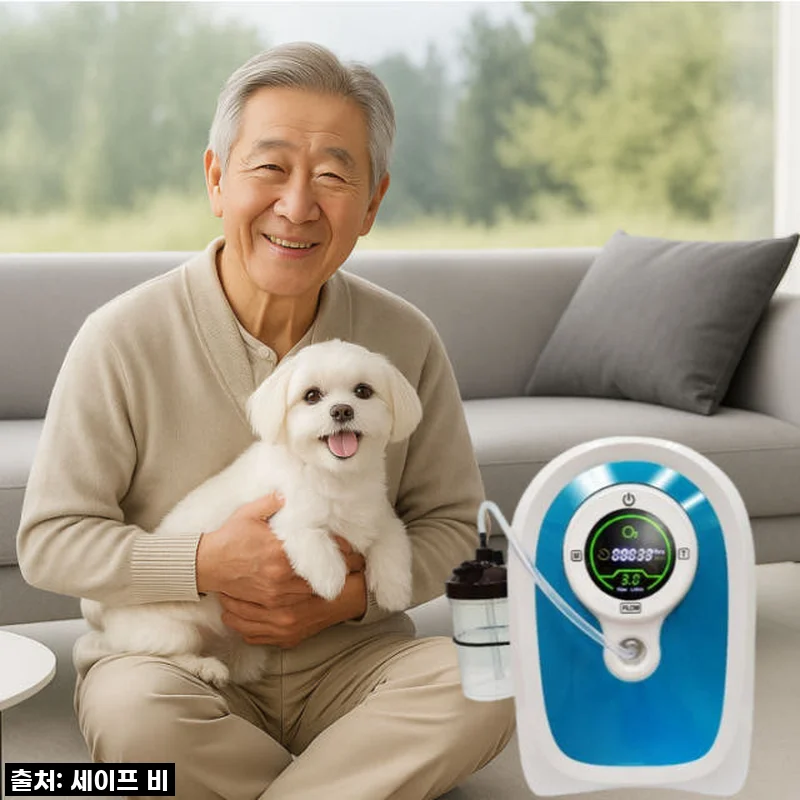 우리집 든든한 산소 지킴이! 오투메디 의료용 산소발생기 B5, 반려견과 온 가족이 함께 누리는 상쾌함 후기