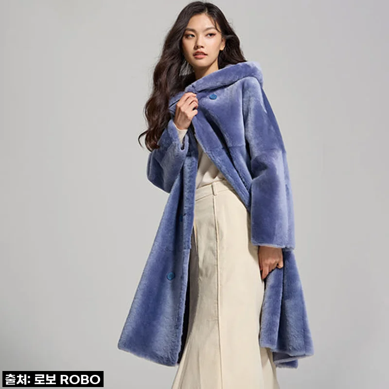 추운 날씨도 문제없어! [로보] 스페인 라도마 무스탕 코트, 직접 입어보니 감탄만 나와요!