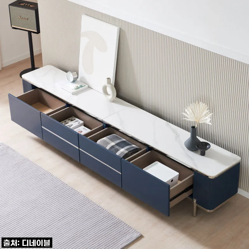 우리집 85인치 대형 TV의 완벽한 짝꿍! 소피아 통 세라믹 거실장, 이 가격 실화인가요?!