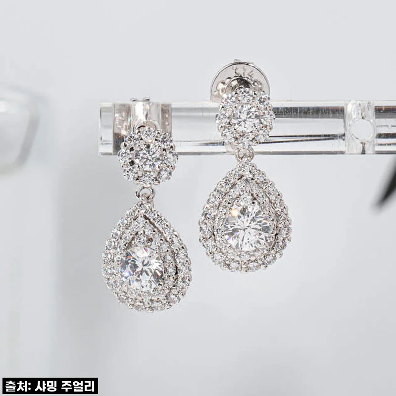 반짝임에 심쿵! 3부 다이아 귀걸이, 평범한 날을 특별하게 만드는 마법 (GIA 물방울 가데스 솔직 후기)