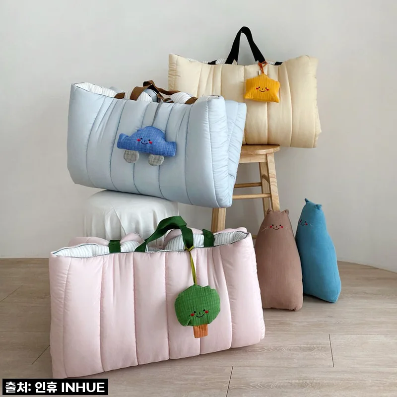 도톰한 잠비 모달 낮잠이불 세트 이불 베개커버 패드 키링 3컬러