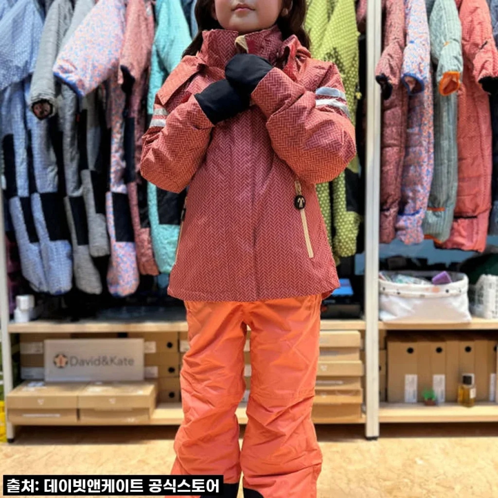 데이빗앤케이트 주니어 아동 키즈 스키복 보드복 세트 WICK SOFT RED, 겨울 놀이 완벽 준비 사용 후기!