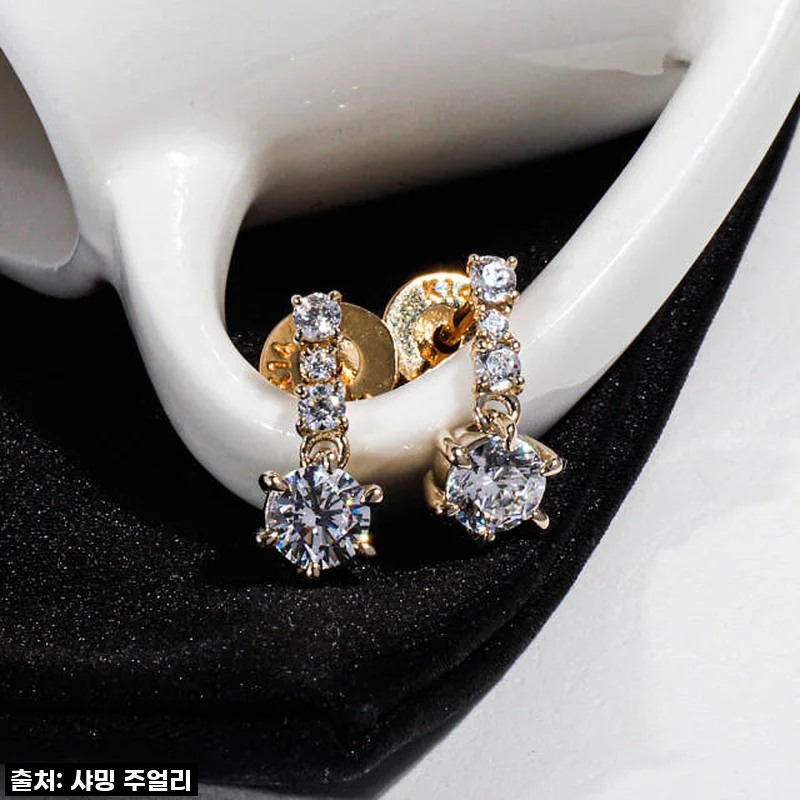 3부 다이아 귀걸이, GIA 라일리 데일리로 빛나는 순간! 직접 착용 후기