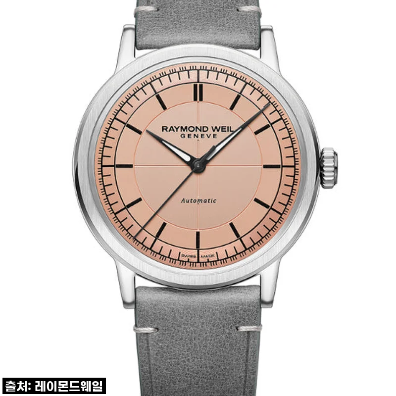 [레이몬드웨일] 밀레짐 살몬 다이얼 가죽 39mm 사용후기 및 제품소개