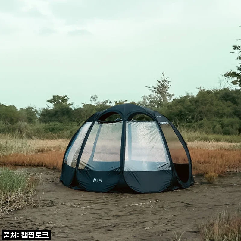 폴라리스 P1 컴팩트 TPU 투명쉘터 사용후기 – 간편함과 개방감이 돋보이는 캠핑 텐트