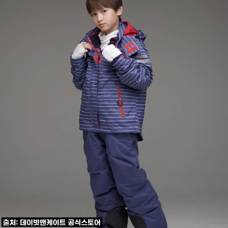 데이빗앤케이트 주니어 아동 키즈 초등학생 스키복 보드복 세트 FINN BLUE BIB 사용후기