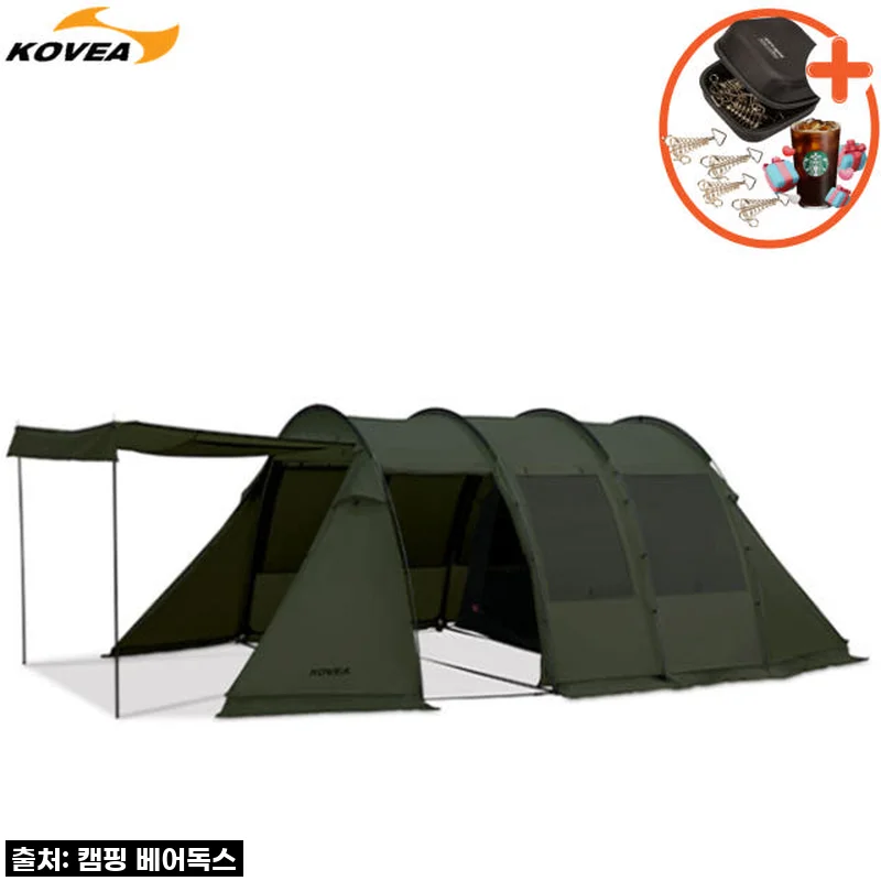 코베아 몬스터 딥카키 텐트 풀세트 리빙쉘 사용후기