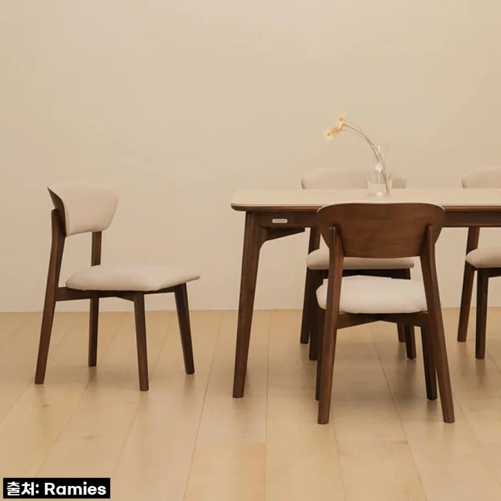 라미에스 로브 월넛 호두나무 포세린 세라믹 식탁세트 사용후기