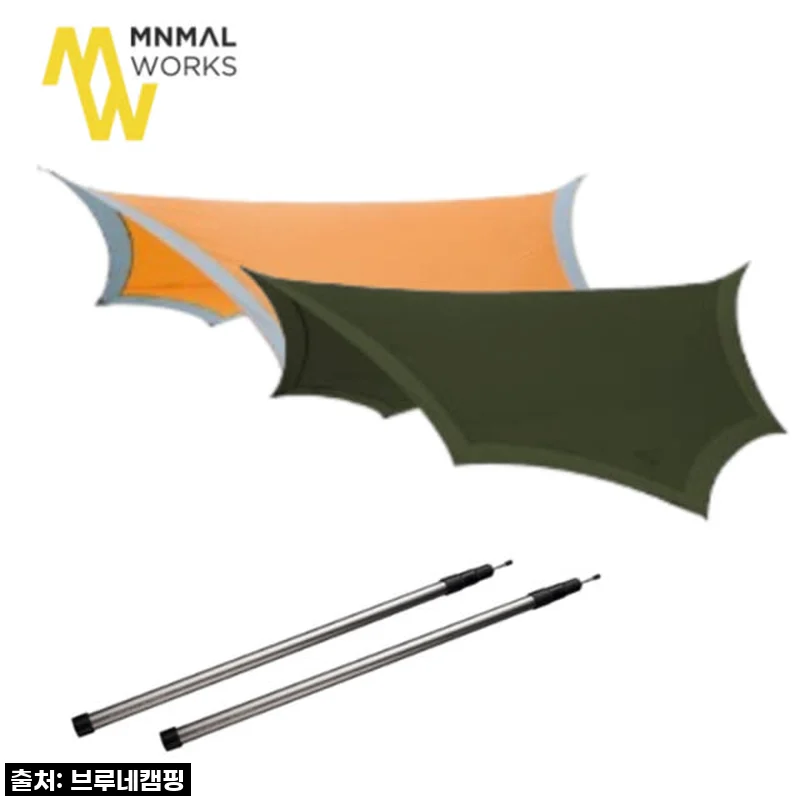 미니멀웍스 반 타프 피노키오 슬라이드 메인 폴 2개 세트 캠핑 타프 사용후기