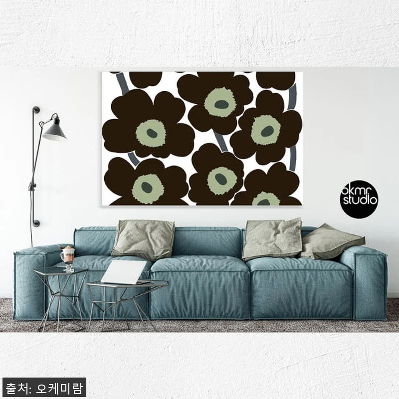 마리메꼬 우니꼬 화이트블랙그린 캔버스 관련 이미지 1