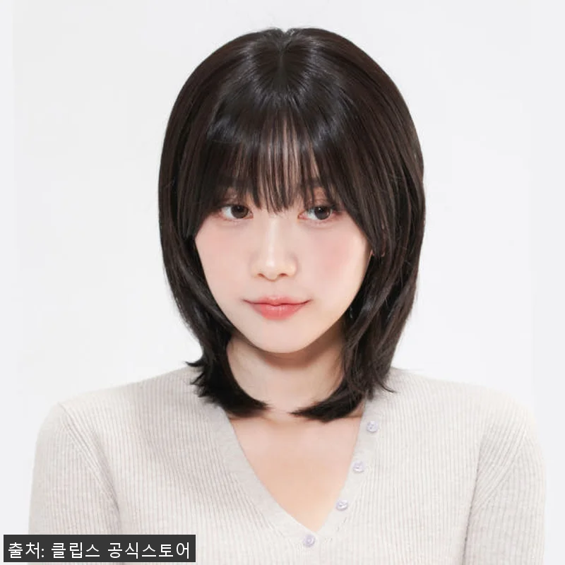 수제통가발 니콜 레이어드 중단발 사이 관련 이미지 1