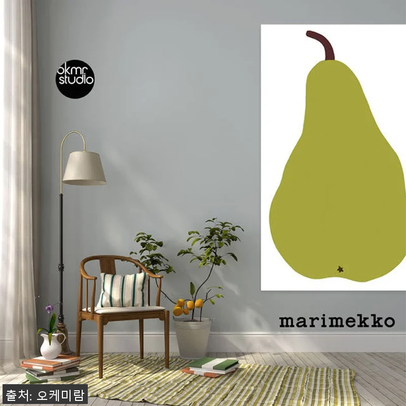 마리메꼬 서양배 캔버스 패브릭 대형 관련 이미지 1