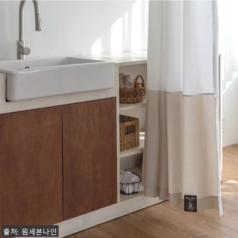 원세븐나인 리사이클 샤워커튼 크림베이 관련 이미지 1