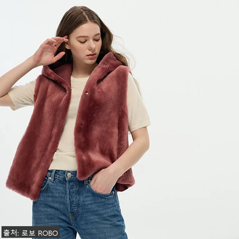 로보 스페인 시어링 후드 밴딩 베스트 관련 이미지 1