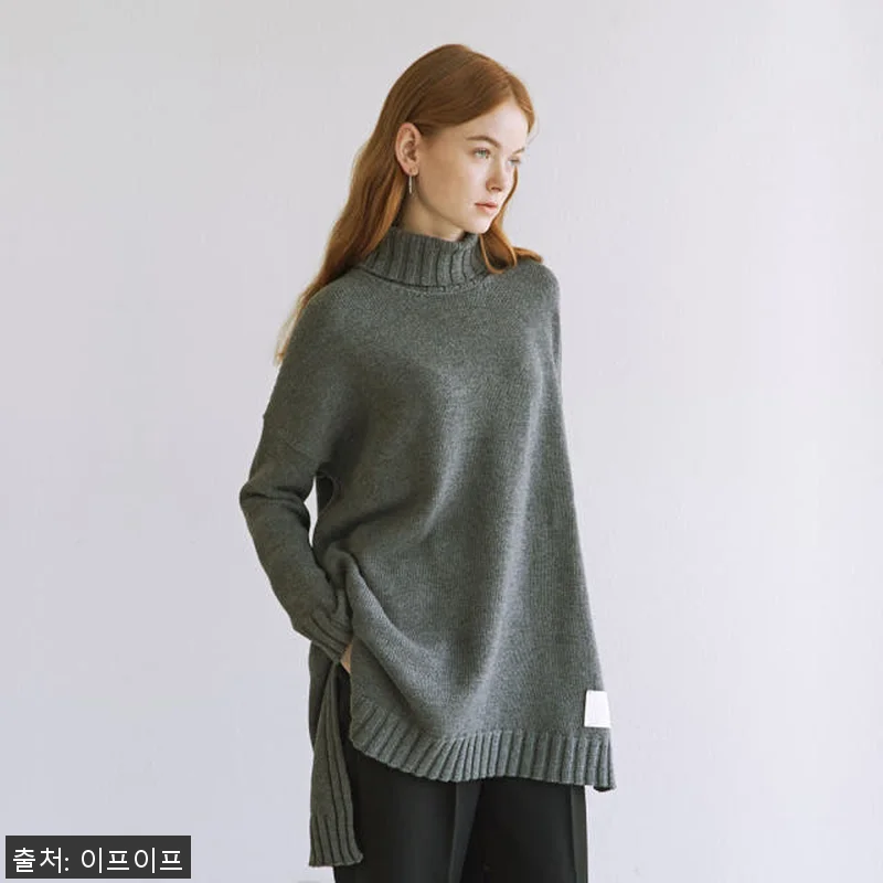 크램38 지론 그레이 넥워머 니트 사 관련 이미지 1