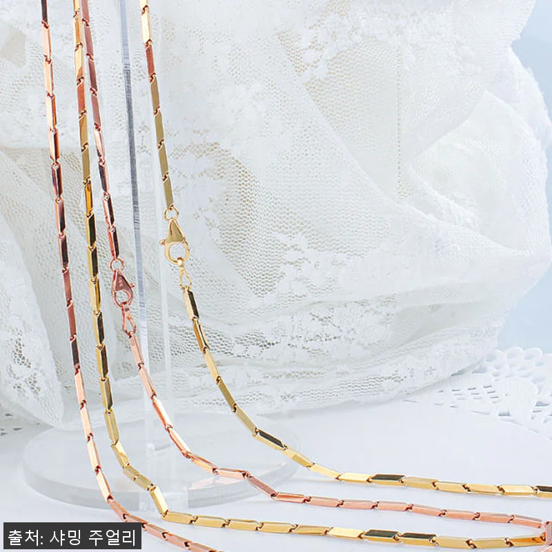 대나무 체인 금목걸이 14k 18k 관련 이미지 1