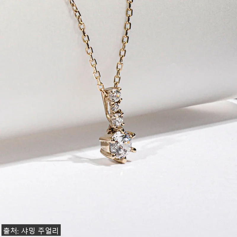 3부 5부 다이아 목걸이 천연 GIA 관련 이미지 1