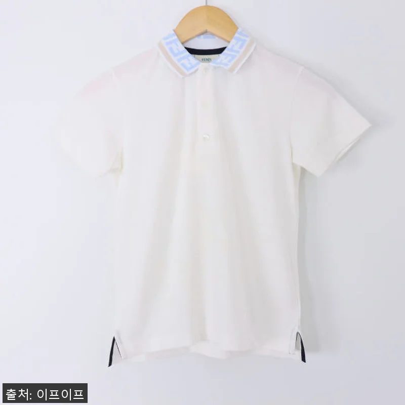 펜디 키즈 카라 반팔 티셔츠 JMI3 관련 이미지 1