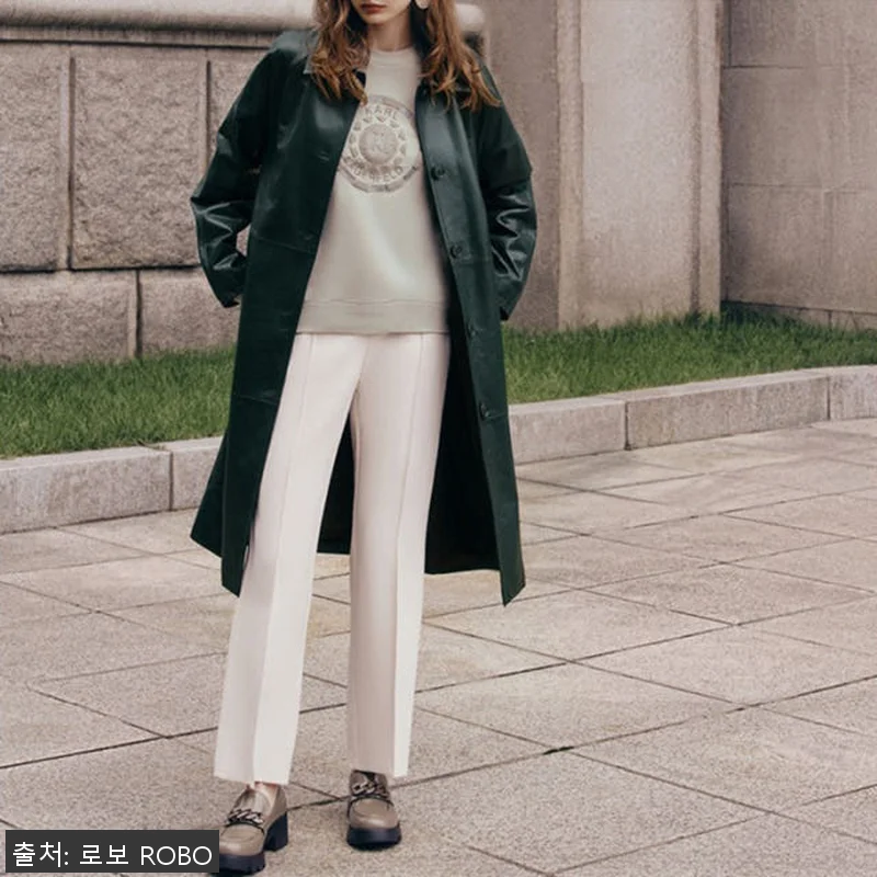 로보 23F/W 나디아 돌체 레더 코 관련 이미지 2