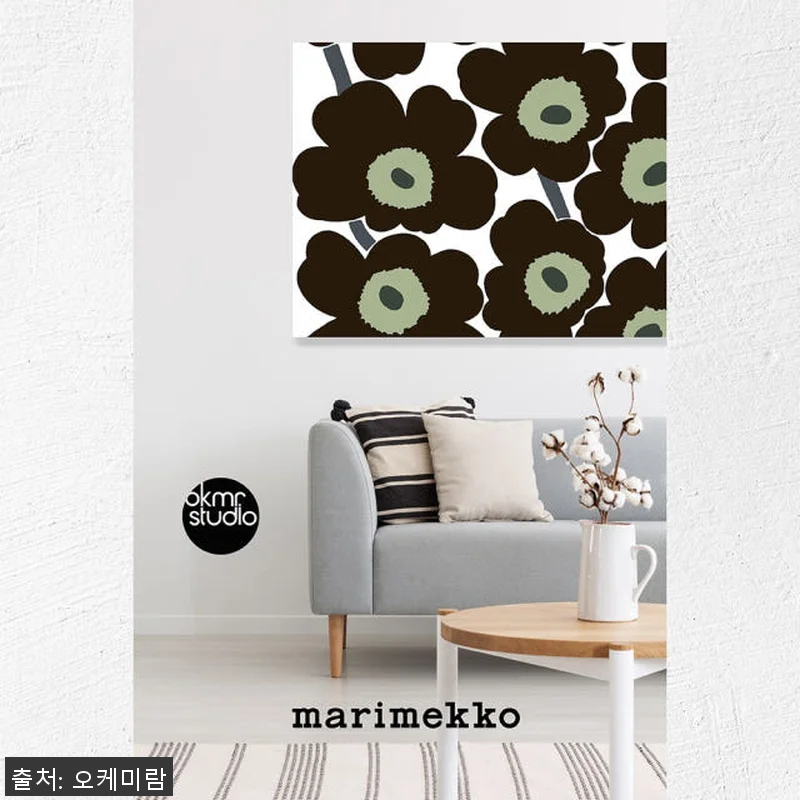 마리메꼬 우니꼬 화이트블랙그린 캔버스 관련 이미지 2