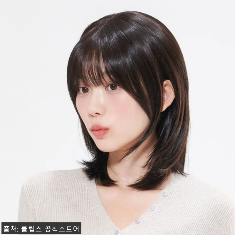 수제통가발 니콜 레이어드 중단발 사이 관련 이미지 2