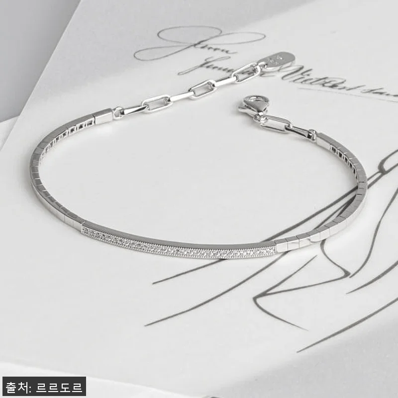 14K 뱅글 팔찌 텐션 꼬냑 큐빅 체 관련 이미지 2