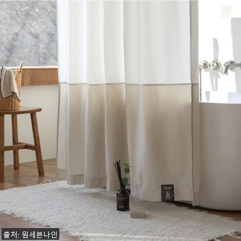 원세븐나인 리사이클 샤워커튼 크림베이 관련 이미지 2